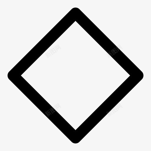 正方形几何数学图标svg_新图网 https://ixintu.com 几何 多边形 数学 正方形 规则