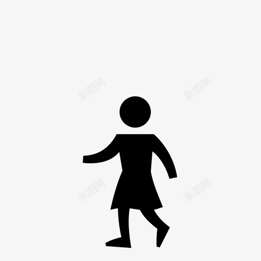 步行女孩十字路口儿童图标svg_新图网 https://ixintu.com 人 儿童 十字路口 步行女孩 行人 行人的流动性