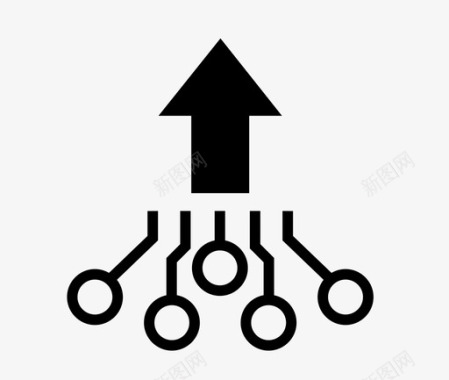 解决方案技术电子图标图标