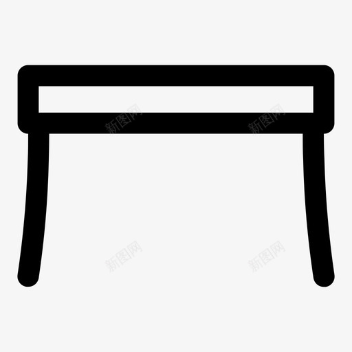 桌子椅子晚餐图标svg_新图网 https://ixintu.com 家具 晚餐 桌子 椅子 混合 顶部