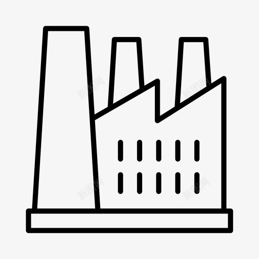工厂商业经济图标svg_新图网 https://ixintu.com 商业 商品和服务 工业 工厂 经济