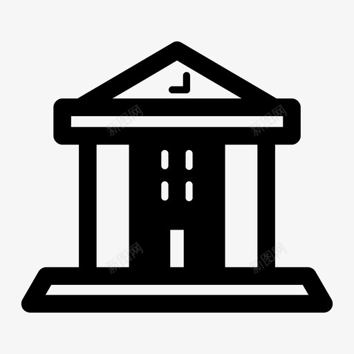 建筑金融金融中心图标svg_新图网 https://ixintu.com 建筑 资金 金融 金融中心 金融机构