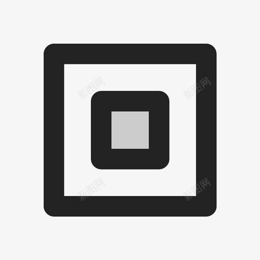 正方形按钮图形图标svg_新图网 https://ixintu.com 几何图形 图形 形状 按钮 正方形