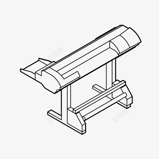 绘图仪大幅面工具图标svg_新图网 https://ixintu.com 大幅面 总格式 打印 打印机 绘图仪 设计工具