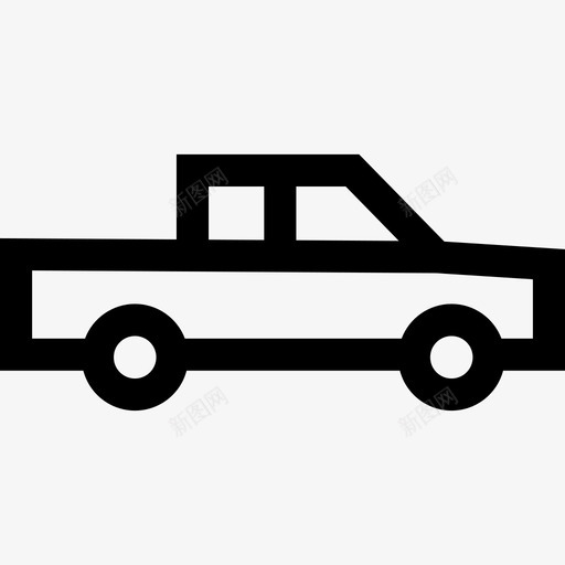 皮卡车汽车卡车图标svg_新图网 https://ixintu.com 卡车 汽车 皮卡车 运输和物流概述