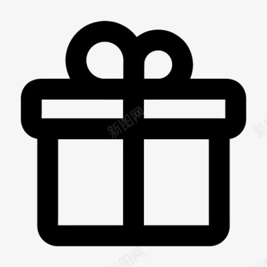 礼物盒子庆祝活动图标图标