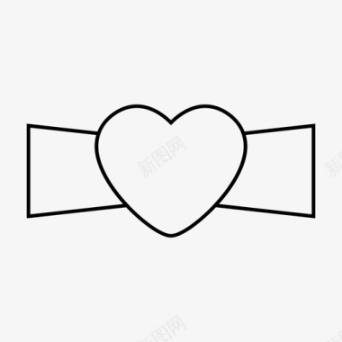 领结爱情婚礼图标图标