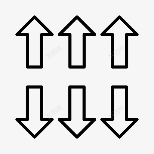 箭头方向形状图标svg_新图网 https://ixintu.com 交易 形状 方向 箭头