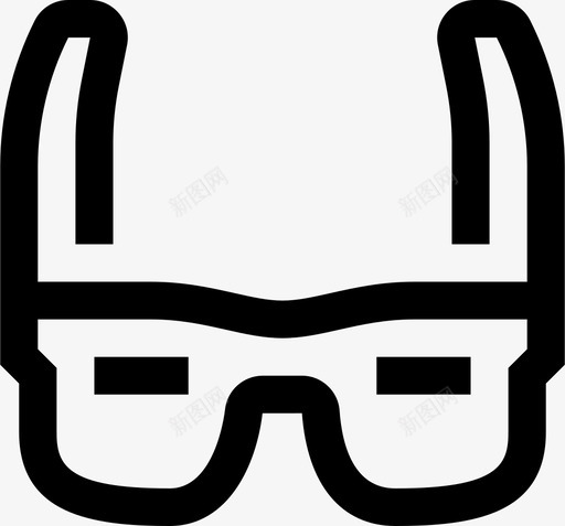 光学框架眼镜图标svg_新图网 https://ixintu.com 光学 框架 眼科医生 眼镜 简单商品服务 视觉