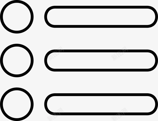 列表菜单网站图标svg_新图网 https://ixintu.com 列表 网站 菜单