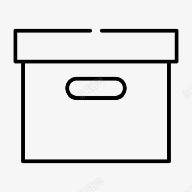 盒子包装储存图标图标