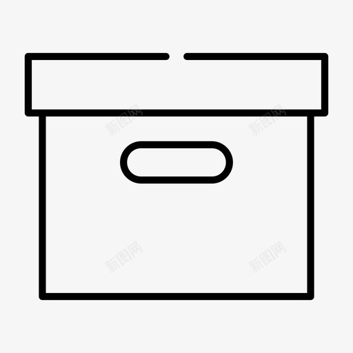 盒子包装储存图标svg_新图网 https://ixintu.com 供应 储存 办公室间隙薄 包装 盒子