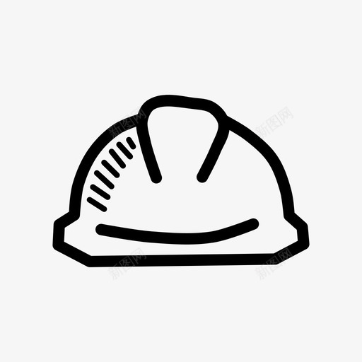 头盔建筑安全帽图标svg_新图网 https://ixintu.com 五一涂鸦 劳工 头盔 安全 安全帽 建筑 技工