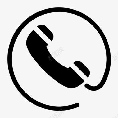 电话通讯座机图标图标