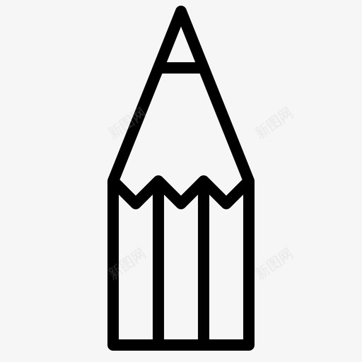 铅笔色彩绘画图标svg_新图网 https://ixintu.com 平面设计 绘画 色彩 铅笔