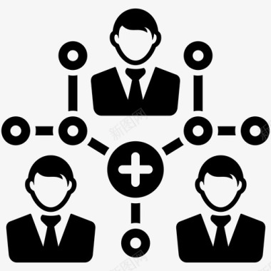 团队合作添加业务图标图标