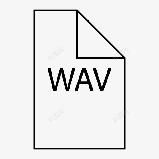 wav音频文件图标svg_新图网 https://ixintu.com wav 音频文件