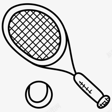 网球羽毛球体育图标图标