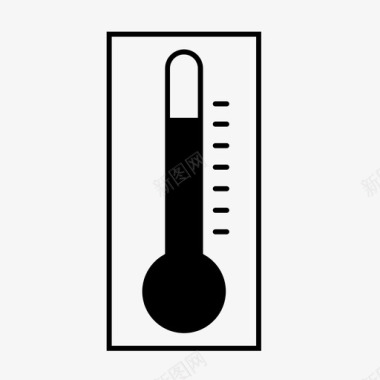 高温科学温度计图标图标