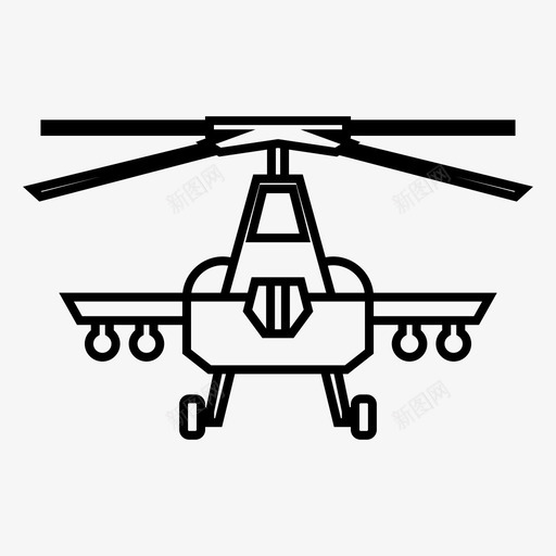 阿帕奇攻击直升机武装直升机图标svg_新图网 https://ixintu.com 军用 攻击直升机 武装直升机 车辆 阿帕奇