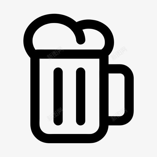 啤酒杯酒酒吧图标svg_新图网 https://ixintu.com 啤酒杯 玻璃杯 酒 酒吧 饮料