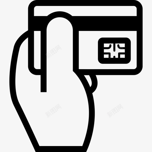 信用卡在手购买信用卡图标svg_新图网 https://ixintu.com 信用卡 信用卡在手 塑料 网上购物 购买