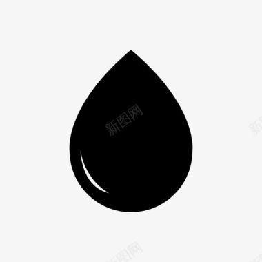 汽油滴水油图标图标