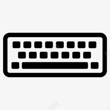 键盘计算机qwerty图标图标