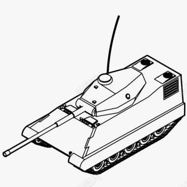 坦克军队炮兵图标图标