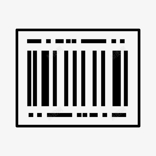 条形码货物交货图标svg_新图网 https://ixintu.com 交货 包装 国际运输 条形码 货物