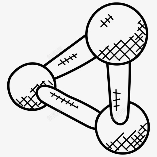 环氧化合物化合物物理科学图标svg_新图网 https://ixintu.com 化合物 物理科学 环氧化合物 科幻涂鸦图标