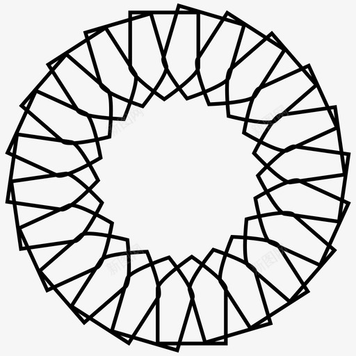 吉洛切圆装饰图标svg_新图网 https://ixintu.com 元素 吉洛切 吉洛切元素19 圆 对称 装饰