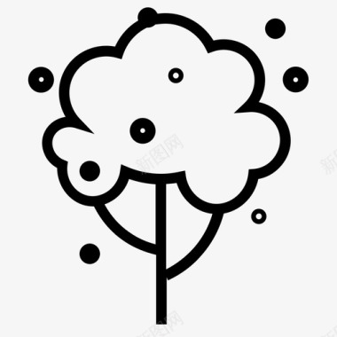 树花森林图标图标