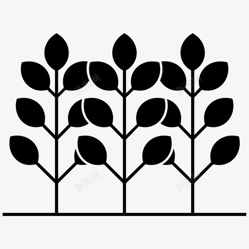植物树丛氧气图标svg_新图网 https://ixintu.com 树丛 树木 植物 氧气