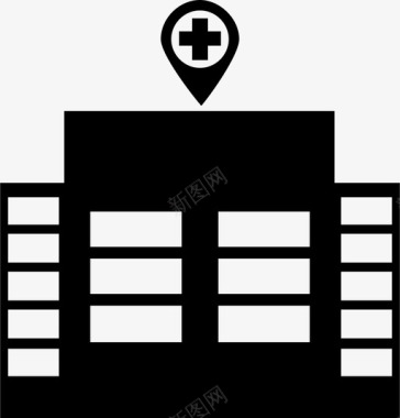 医院疗养院医务室图标图标