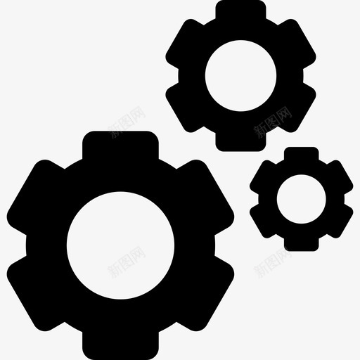 设置齿轮技术支持图标svg_新图网 https://ixintu.com 技术支持 设置齿轮
