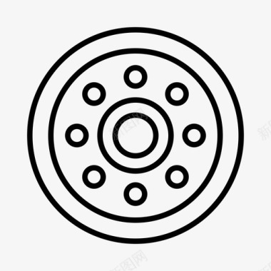 轮毂盖汽车汽车服务图标图标