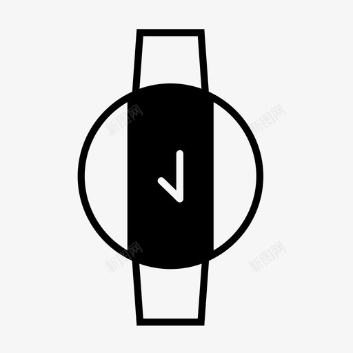 手表时尚计时器图标svg_新图网 https://ixintu.com 女士时尚固体 手表 时尚 腕表 计时器