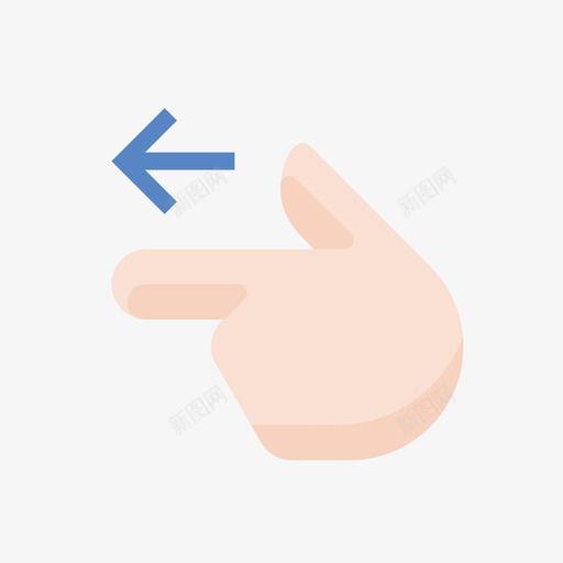 finger point left 02svg_新图网 https://ixintu.com finger point left 02