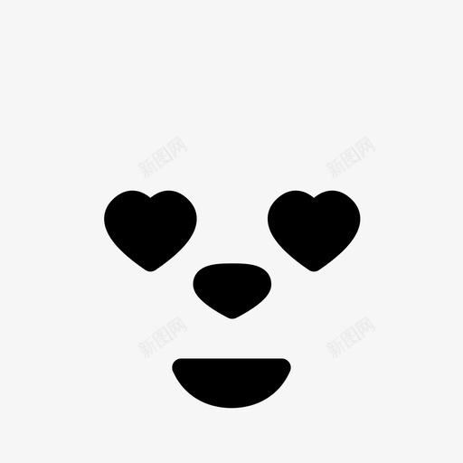 爱熊表情图标svg_新图网 https://ixintu.com 情感 感觉 熊 熊表情线 爱 表情