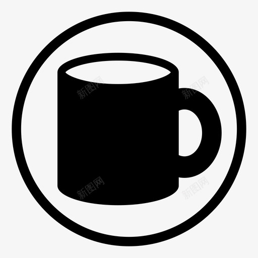 咖啡杯休息点心图标svg_新图网 https://ixintu.com 休息 咖啡杯 点心 物品 茶