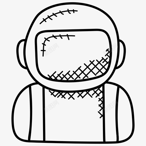 宇航员太空飞行员太空旅行者图标svg_新图网 https://ixintu.com 太空旅行者 太空飞行员 宇航员 职业涂鸦图标