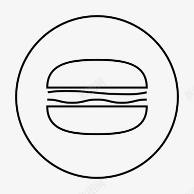 汉堡快餐食物图标图标