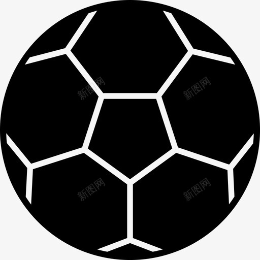 足球球类游戏图标svg_新图网 https://ixintu.com 体育 体育场 游戏 球类 足球