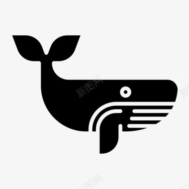 鲸鱼动物重型图标图标