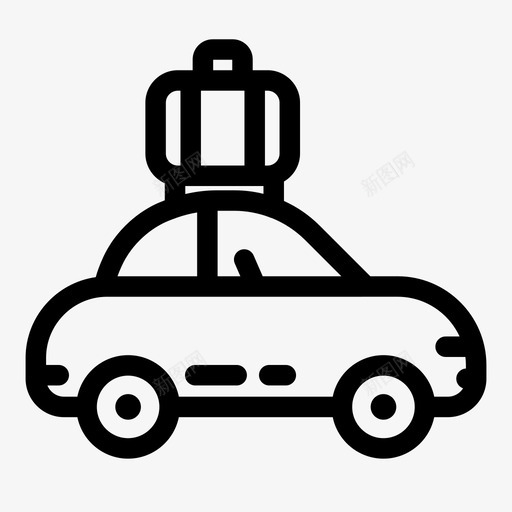 汽车包露营图标svg_新图网 https://ixintu.com 包 旅行 汽车 车辆 运输 露营 露营物品
