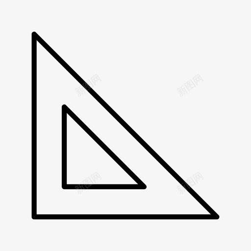 设置正方形几何图形直角图标svg_新图网 https://ixintu.com 三角形 几何图形 工具 直角 自然 设置正方形