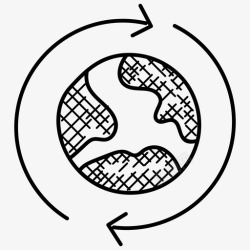 起点与国际同步全球同步数字世界全球化图标高清图片