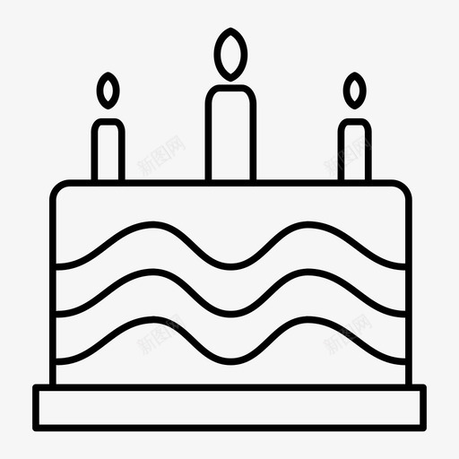 生日蛋糕庆祝聚会图标svg_新图网 https://ixintu.com 庆祝 生日蛋糕 聚会