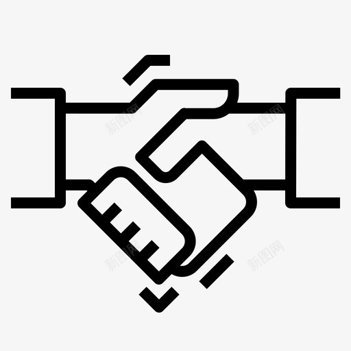 握手合作伙伴关系图标svg_新图网 https://ixintu.com 伙伴关系 合作 团队合作 握手